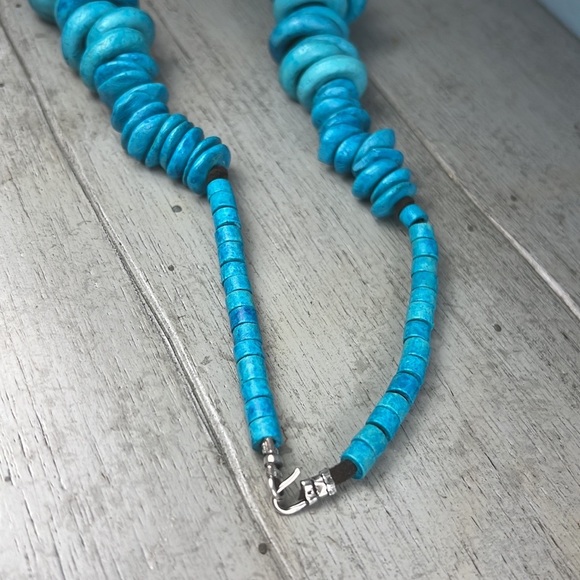 Turquoise chunky necklace - Picture 6 of 11